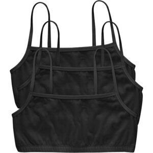 🆕Women's Black Cotton String Bralette (3 Pack)